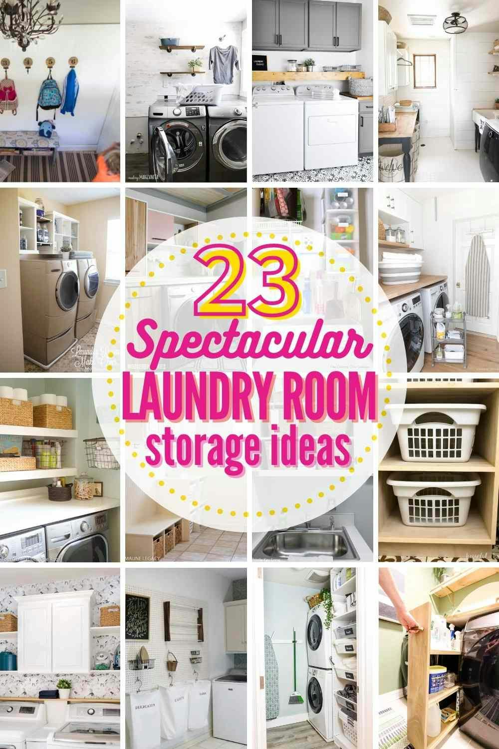 23 spectacular laundry room storage ideas