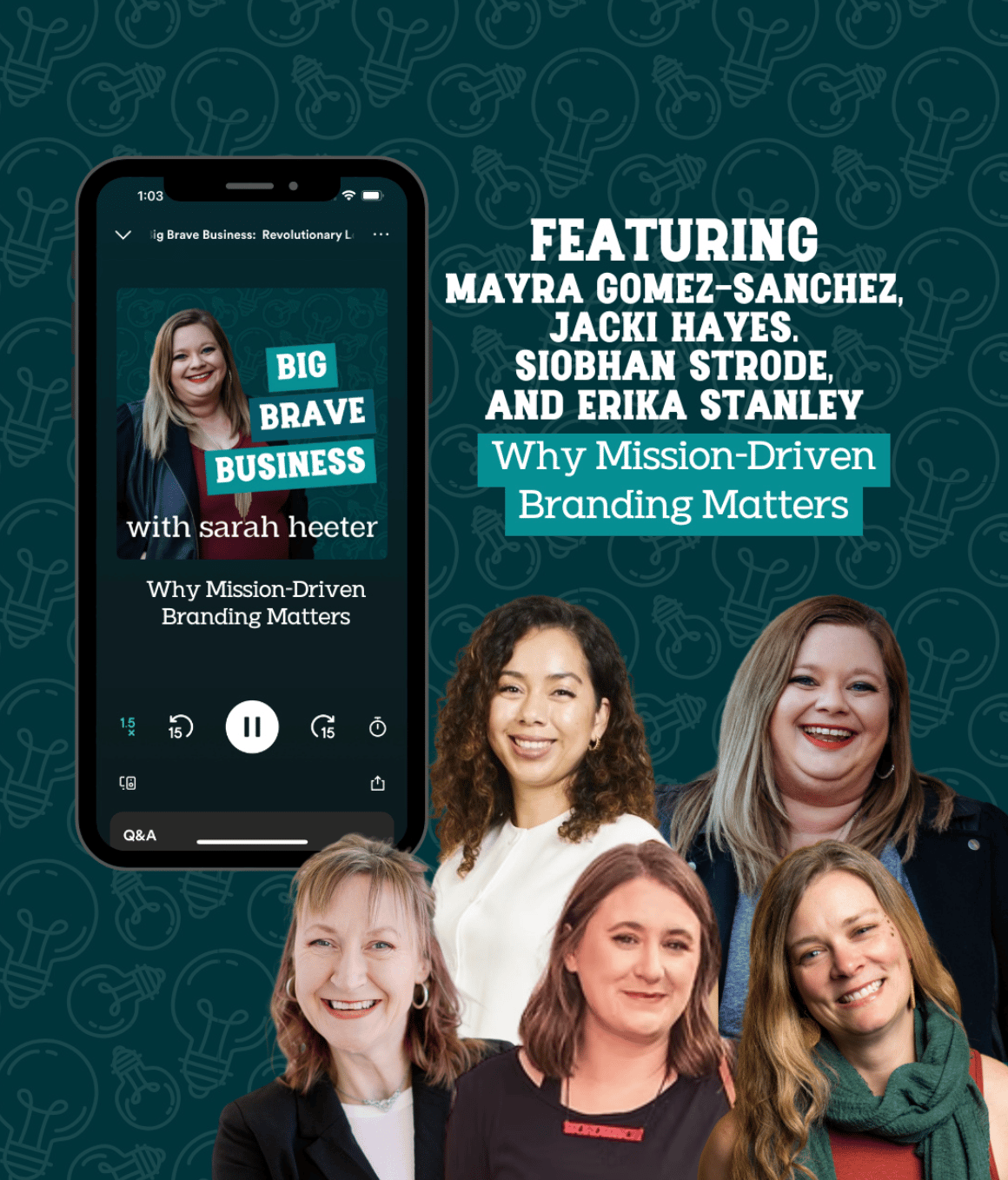 What does it mean to create a brand that stands for something — and why does it matter more than ever?  Listen in on mission-driven branding with some of the bravest minds in online business.  Because your story— your cultura, your values, your whole self