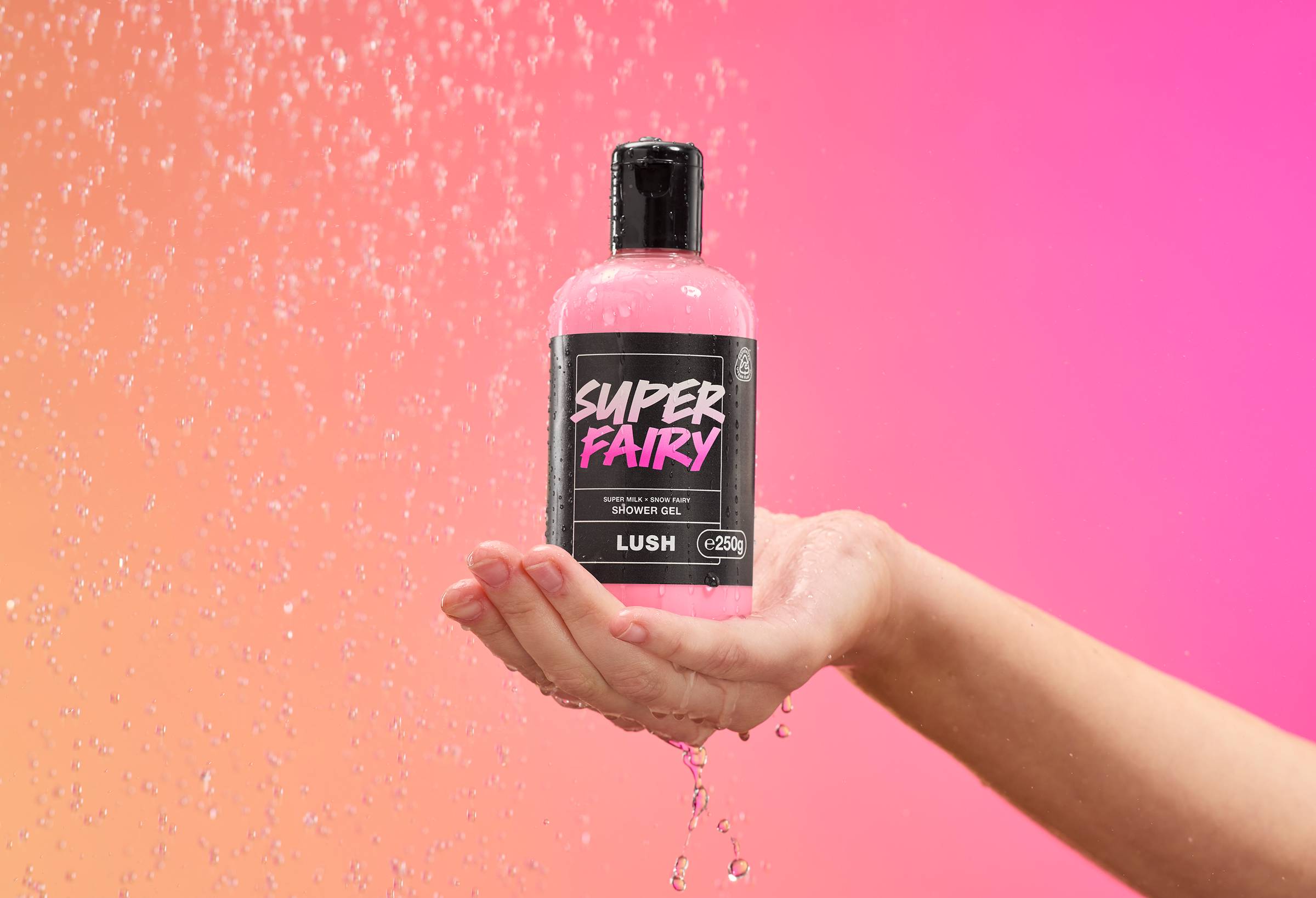 Lush bottle of soap