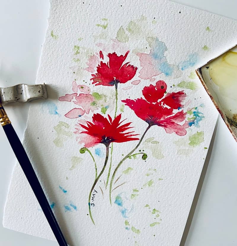 Watercolours wash away the anxiety