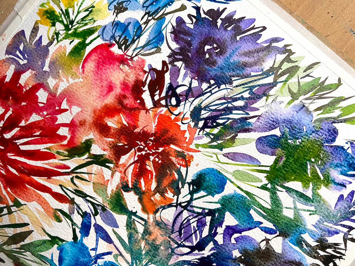 A messy mind in watercolours