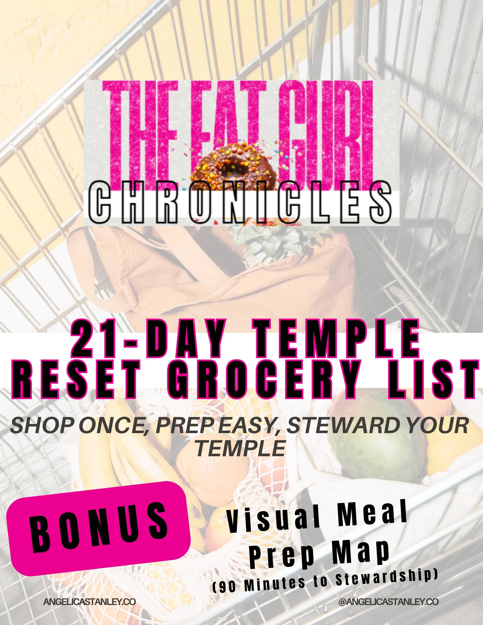 21-Day Temple Reset Grocery List + Meal Prep Map