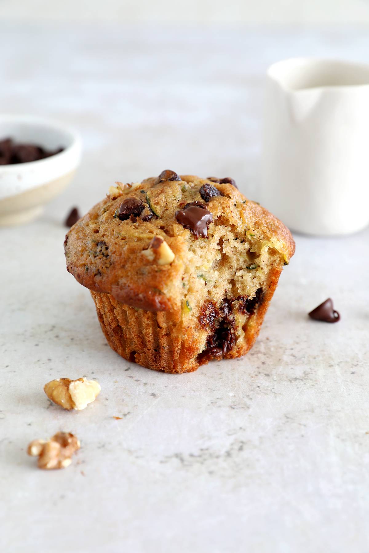 NEW! Chocolate Chip Zucchini Muffins