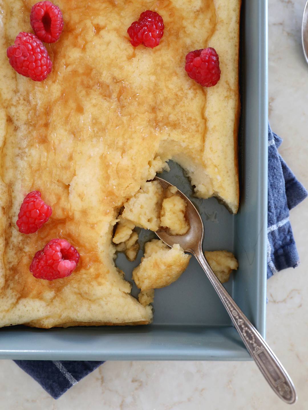 Pancake au four au cottage cheese