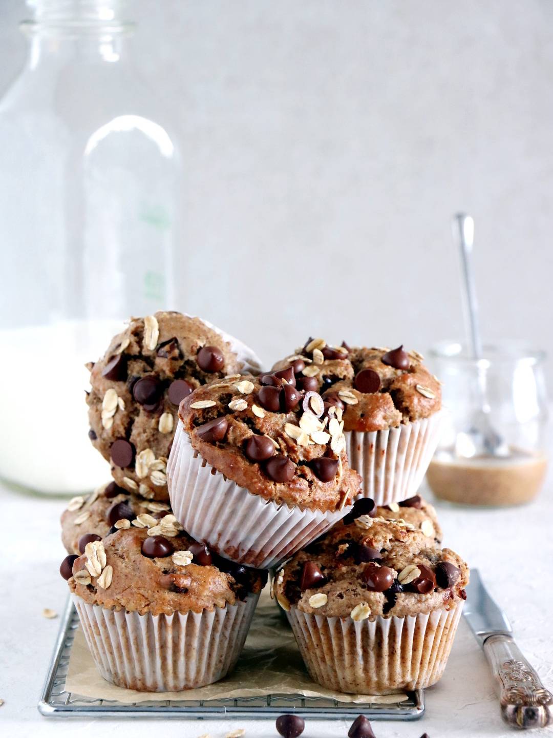 Muffins sans sucre à la banane