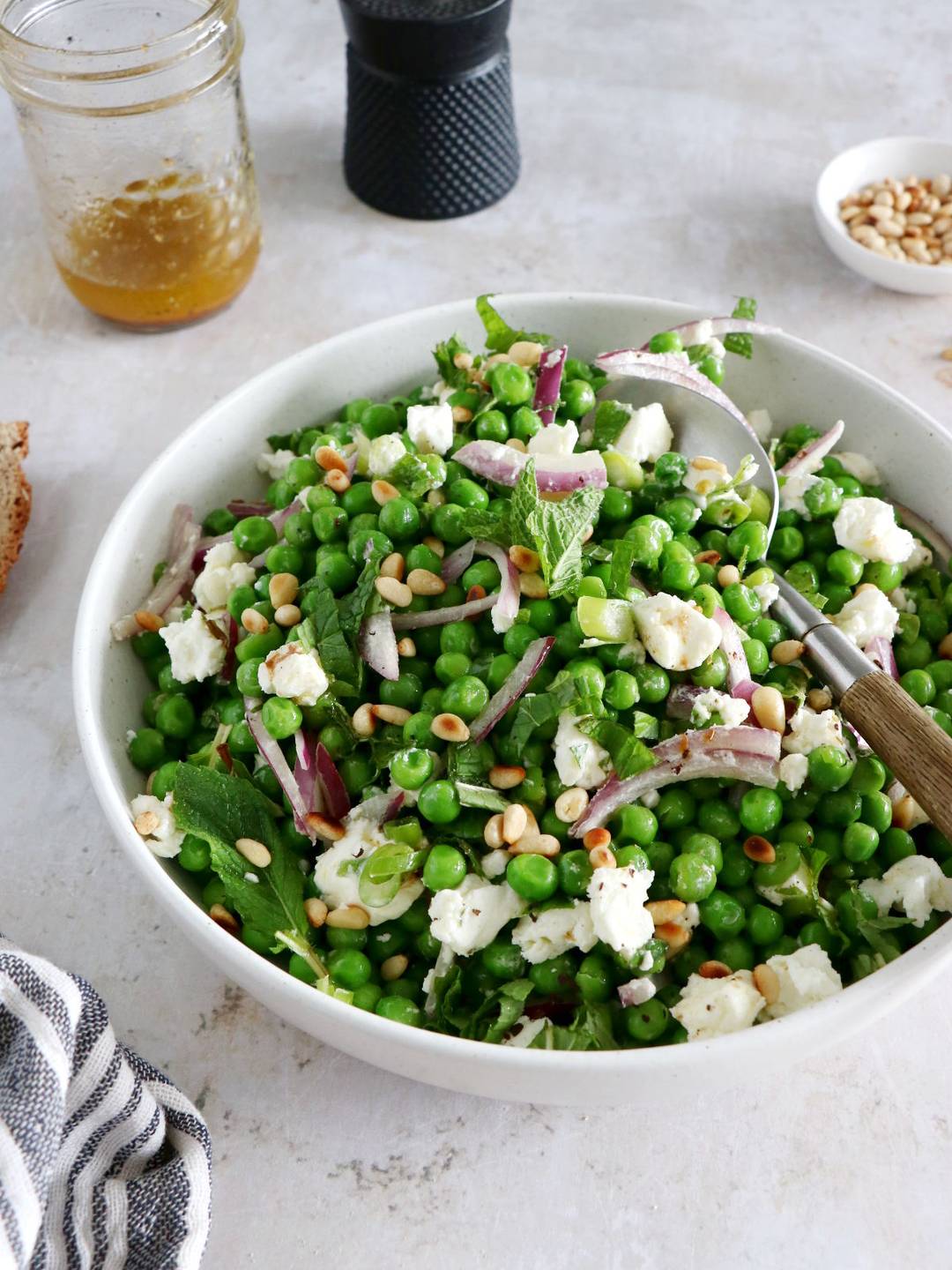Spring Pea Salad with Goat Cheese