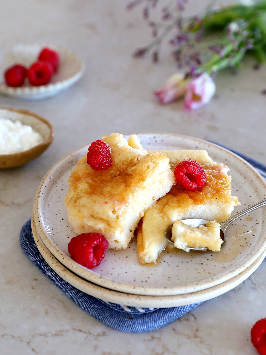 Pancake au four au cottage cheese