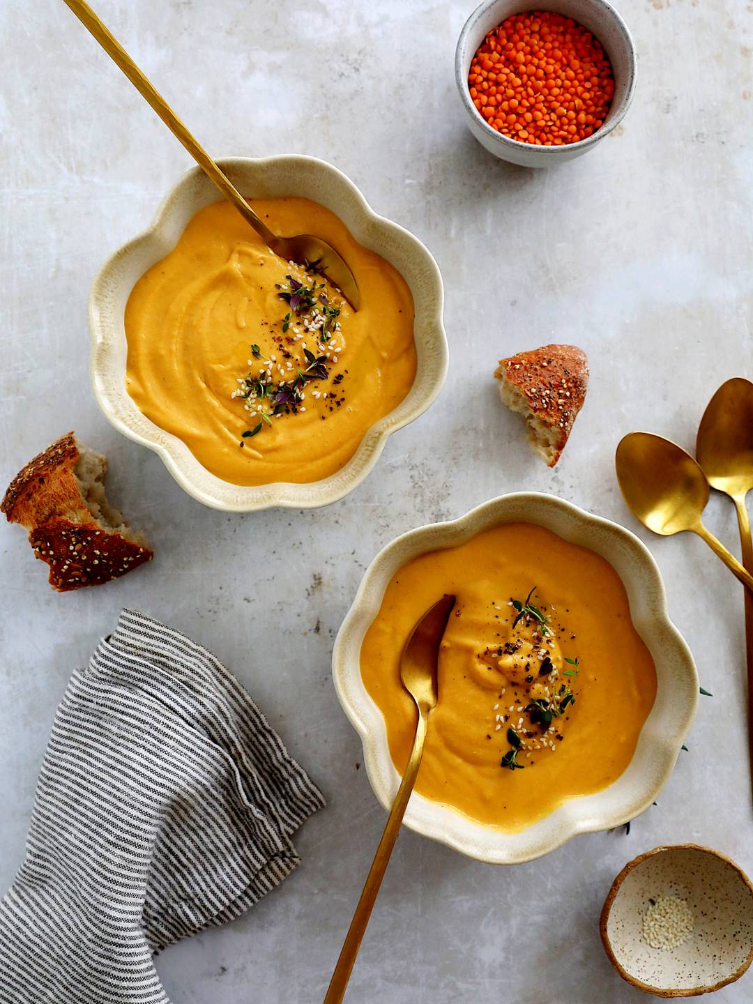 Carrot and Red Lentil Soup