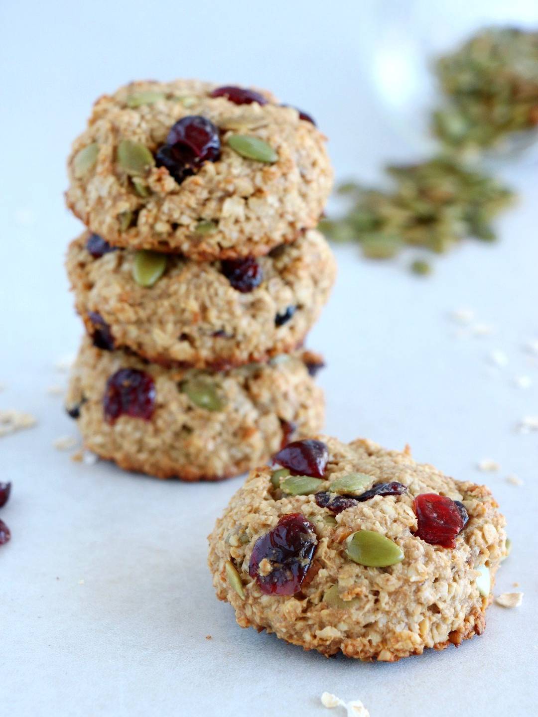 Cookies vegan bananes et flocons d'avoine