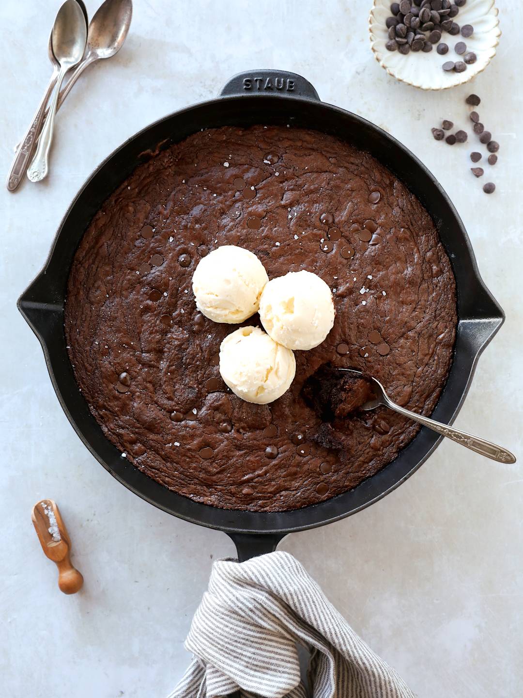 Chocolate Skillet Brownie