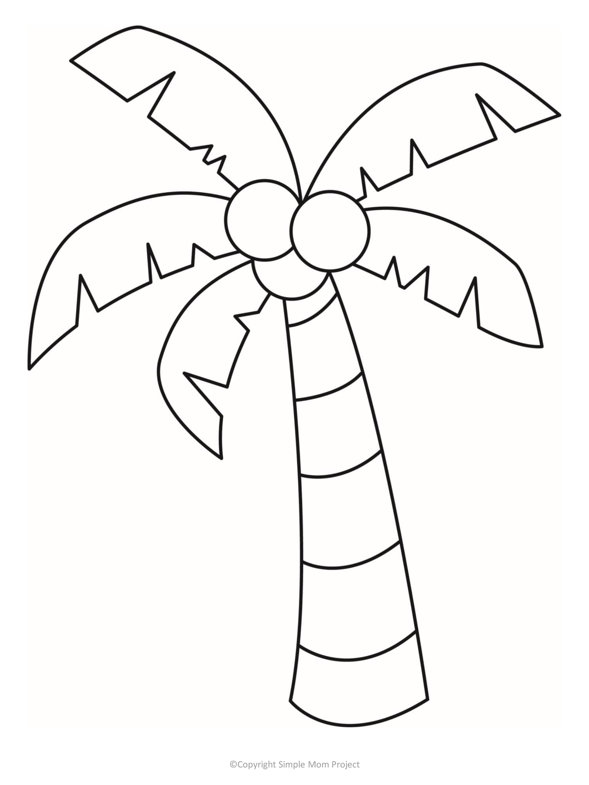 Free Printable Palm Tree Leaf Template - FREE PRINTABLE TEMPLATES