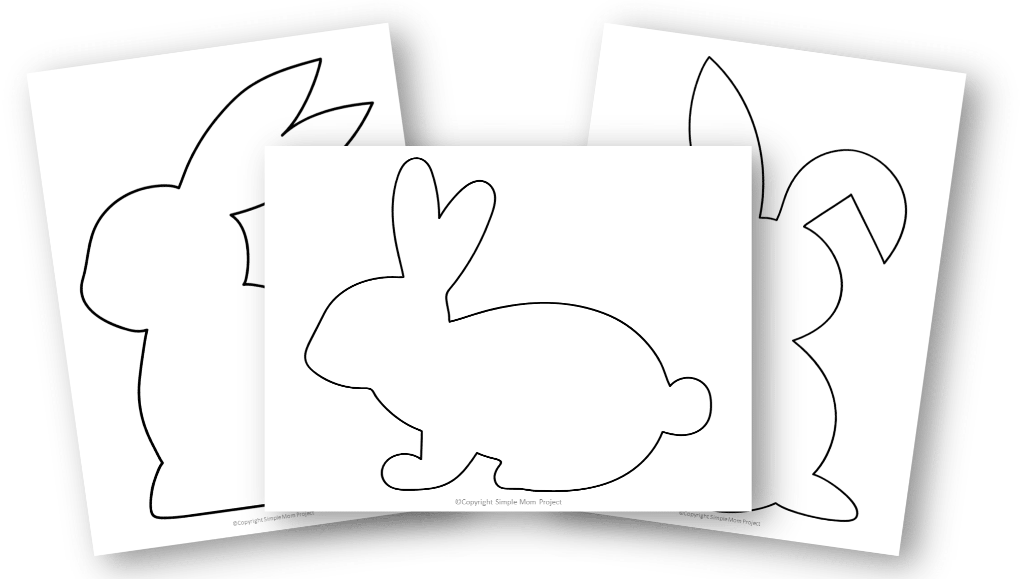 Free Printable Bunny Rabbit Templates Simple Mom Project