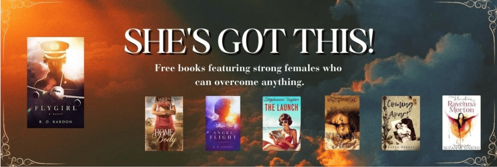 She's got this banner