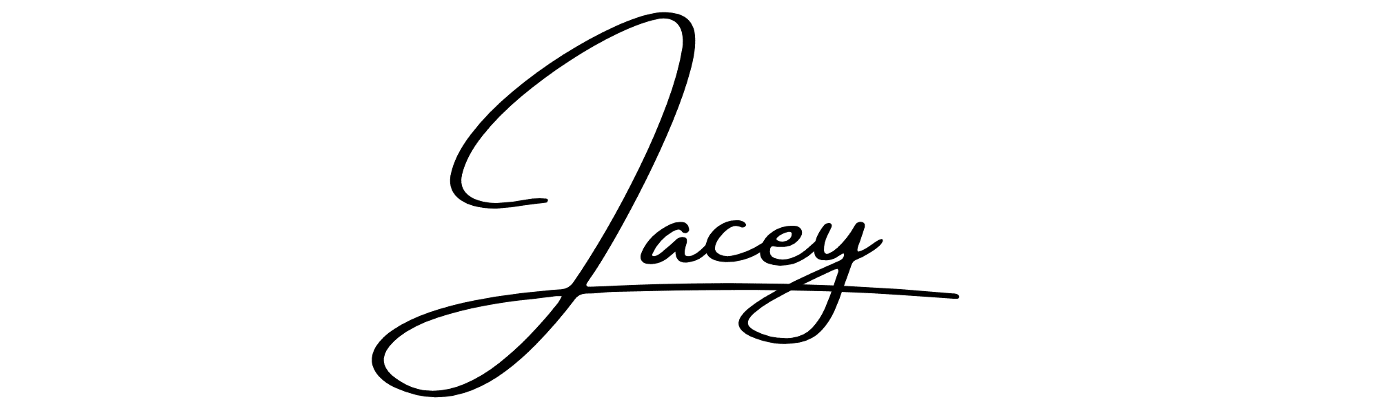 Jacey's signature