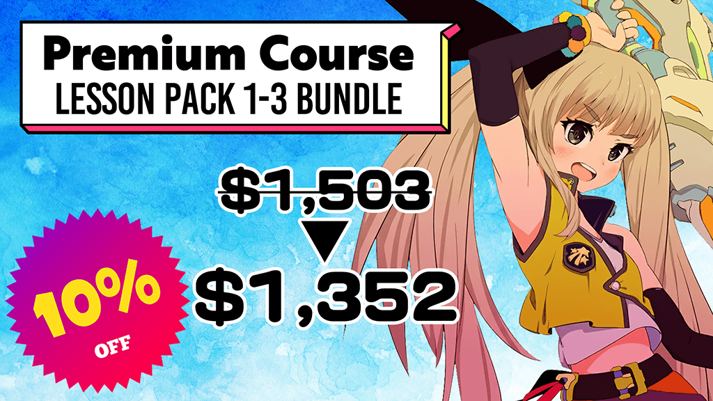 SAVE 10%! How to Draw Anime and Manga: Lesson Pack 1-4 Bundle