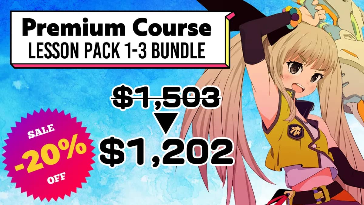 SAVE 10%! How to Draw Anime and Manga: Lesson Pack 1-4 Bundle