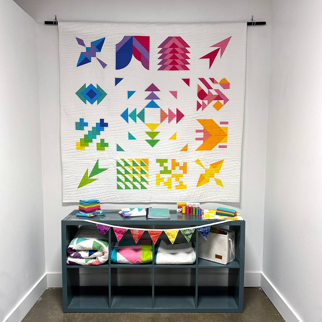 Our new studio space is feeling mighty quilty!