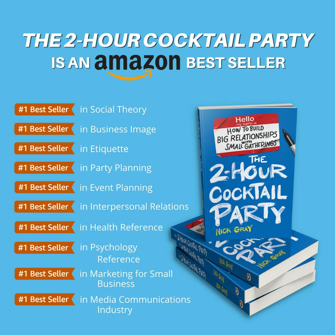 The 2-Hour Cocktail Party best seller rankings on Amazon