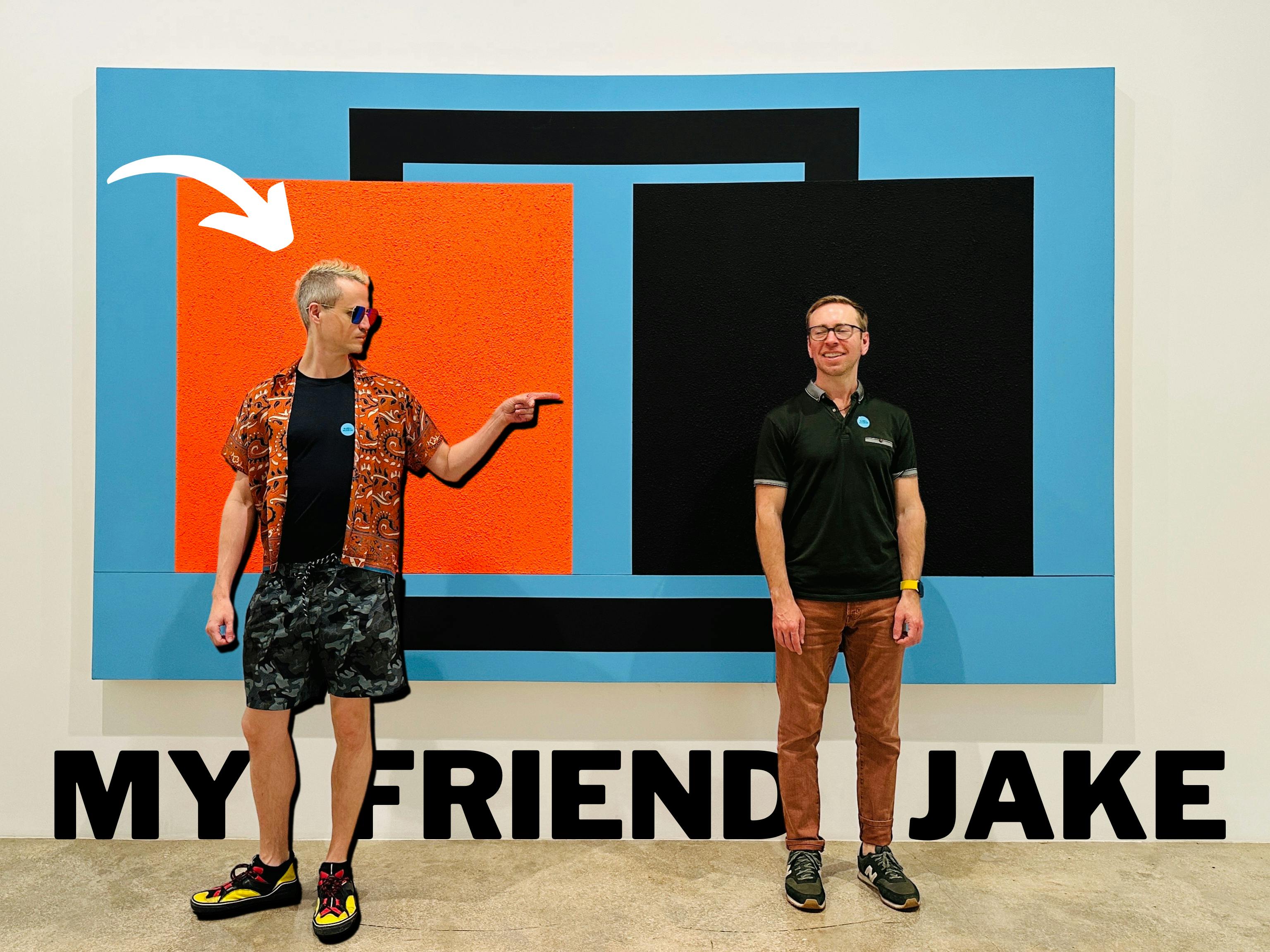 a photo of Jake Lodwick and Nick Gray inside the Rubell Museum