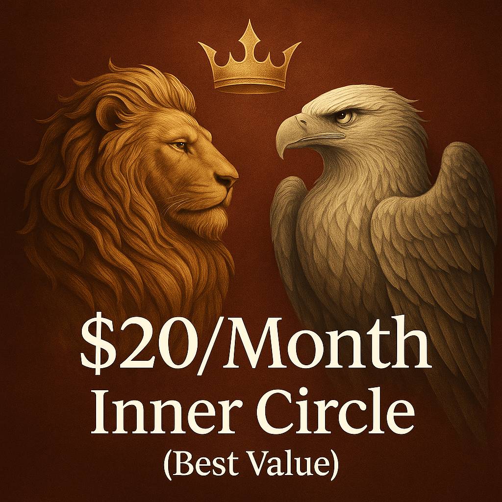 $20/Month Inner Circle Membership (Best Value)