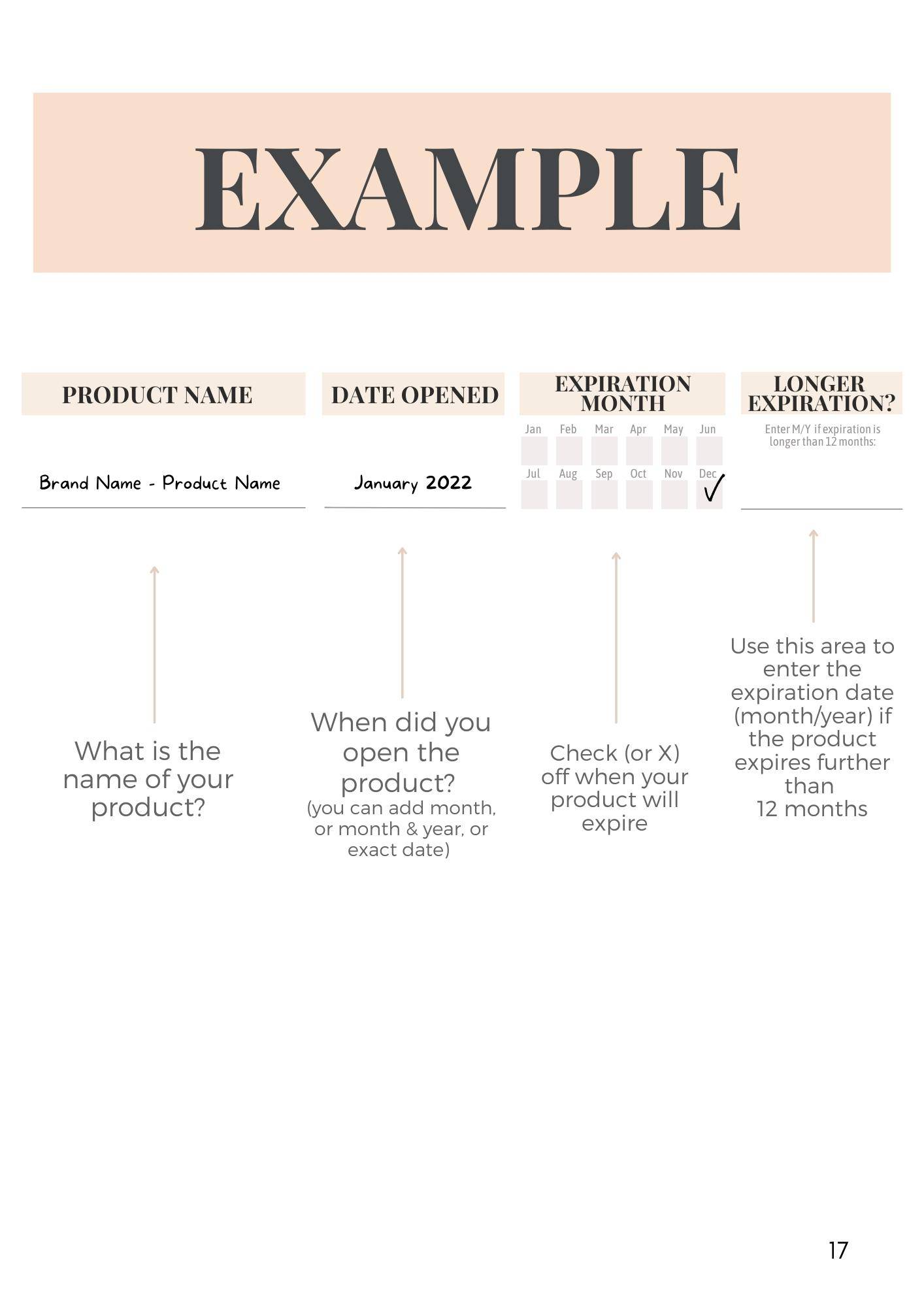 Beauty Product Expiration Guide Landing Page