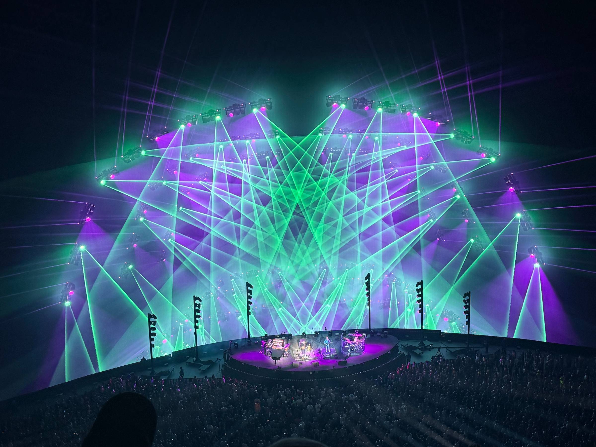 Phish at Sphere in Las Vegas, a view from the 400s
