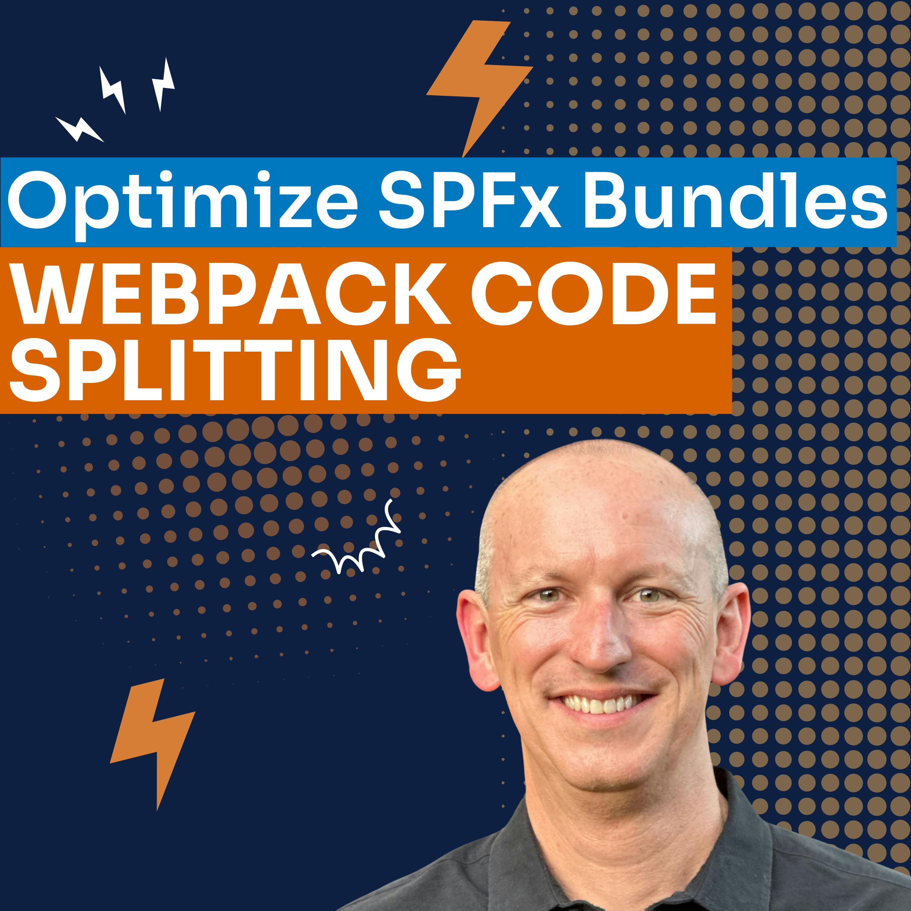 Learn how to optimize SharePoint Framework web parts using code splitting techniques with Webpack magic comments for improved performance.