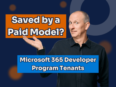 Microsoft halted free 365 developer tenants in January 2024, leaving devs stuck. Should they offer a paid option? Explore a proposal to bring them back securely.