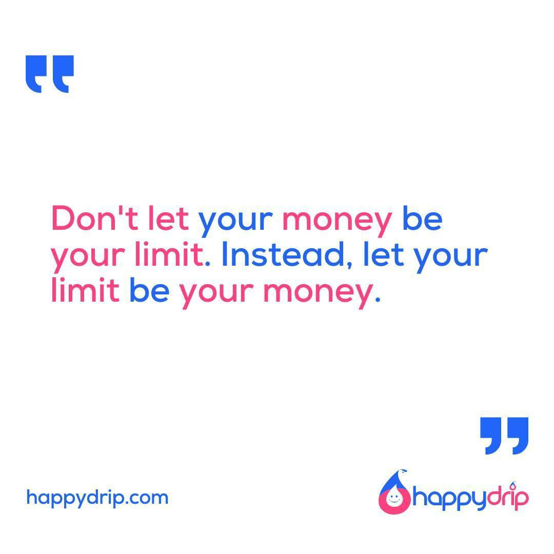 Do you sometimes think that you need funds before starting some endeavours in life? Money, as you should know, is a human creation. Things were possible before money. Things are always possible with or without money. The only possible limit is the limit you set for yourself. Your true limit isn't money. Your true limit is your imagination! Think possible!⁠
⁠
Check out @happydrip for more powerful quotes.⁠
⁠
👉💾 Make sure to "SAVE" this post if you found it useful.⁠
👇💬 Comment your thoughts below if this quote resonates with you.⁠
#happydrip #happydripstar #happydripstars⁠
.⁠
.⁠
.⁠
#money #limited #makemoney #moneymaker #moneymindset #moneymoves #moneymotivated #moneytalks #money💰 #moneymanagement #moneytips #moneymoney #moneymaking #moneymatters #moneygoals #moneyhungry #moneyflow #limitedtime #moneymotivation #moneytime #moneysaving #moneysavingtips #limitedoffer #moneylife #moneysaver #limitedtimeoffer #moneytalk