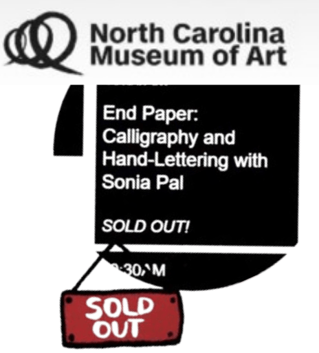 Sold Out Modern Calligraphy Class