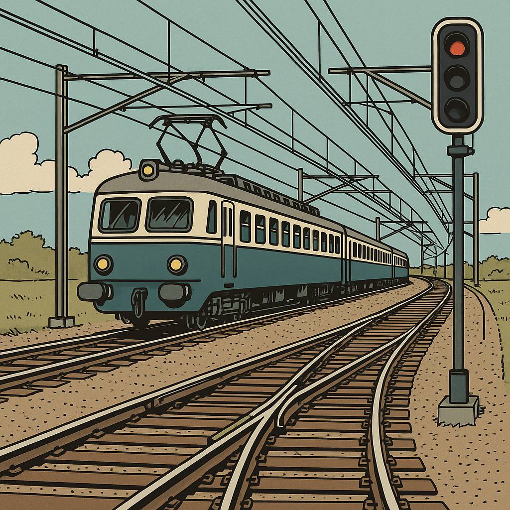 Un aiguillage ferroviaire