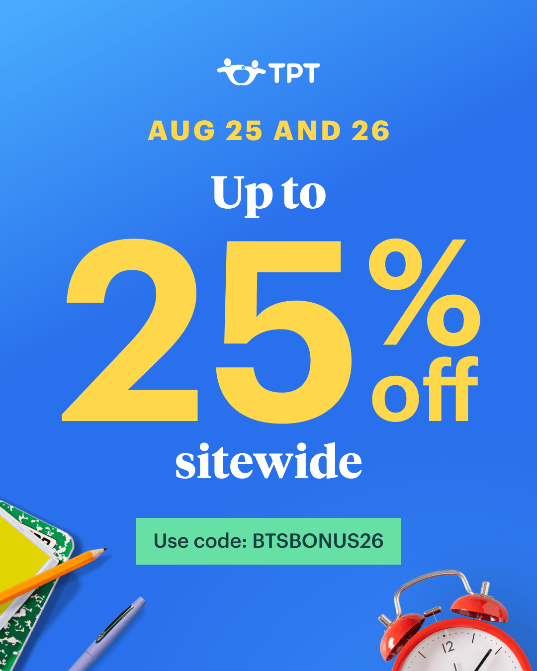 Back to School Sale!