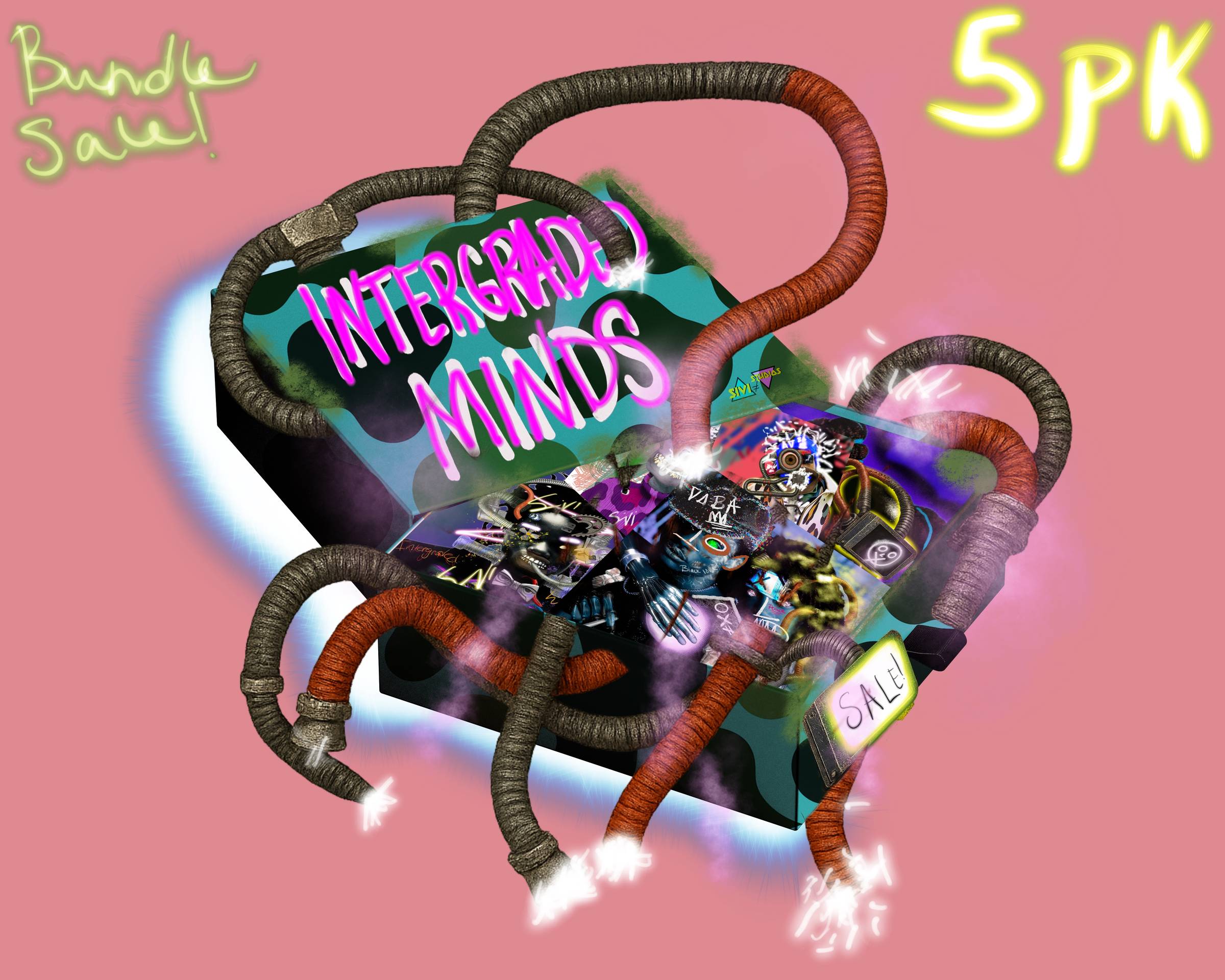 Integrated Minds — Digital Art Bundle | Cyber Punk | Digital Download | Robot