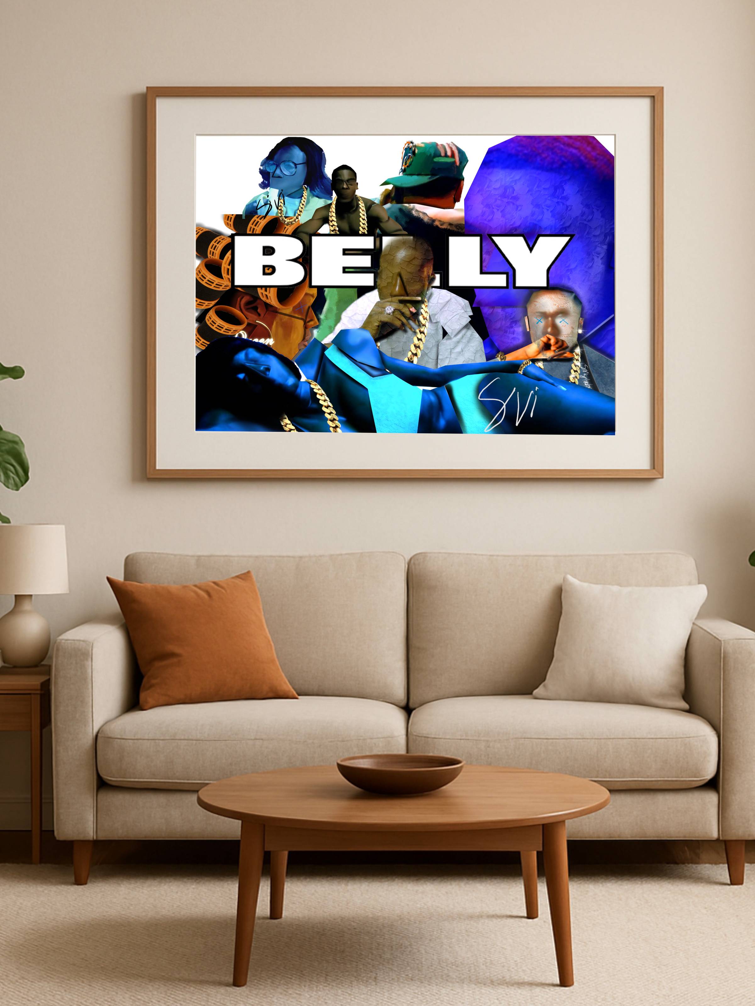 Belly Digital Print 