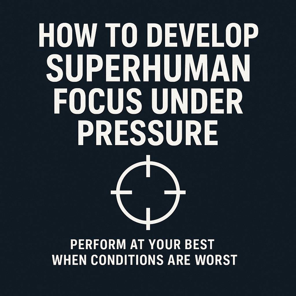 Train your mind to focus sharply under stress. Discover how elite performers build concentration through deliberate practice in tough conditions.
