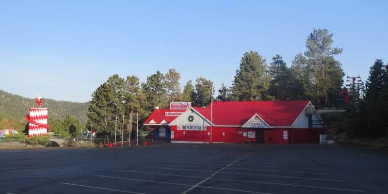 exterior of the North Pole at Santa's Workshop in Cascade