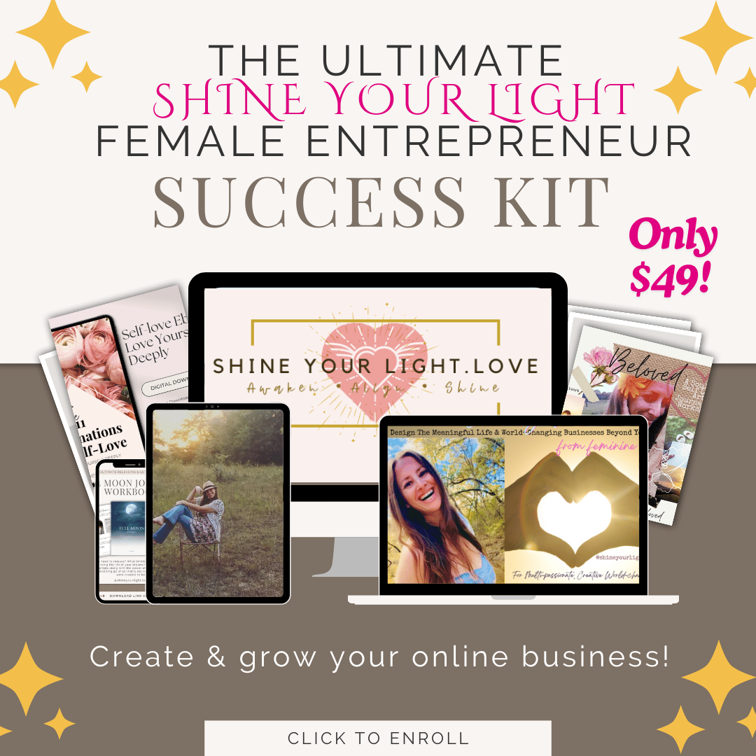 Female Entrepreneur Shine Your Light Success Kit 