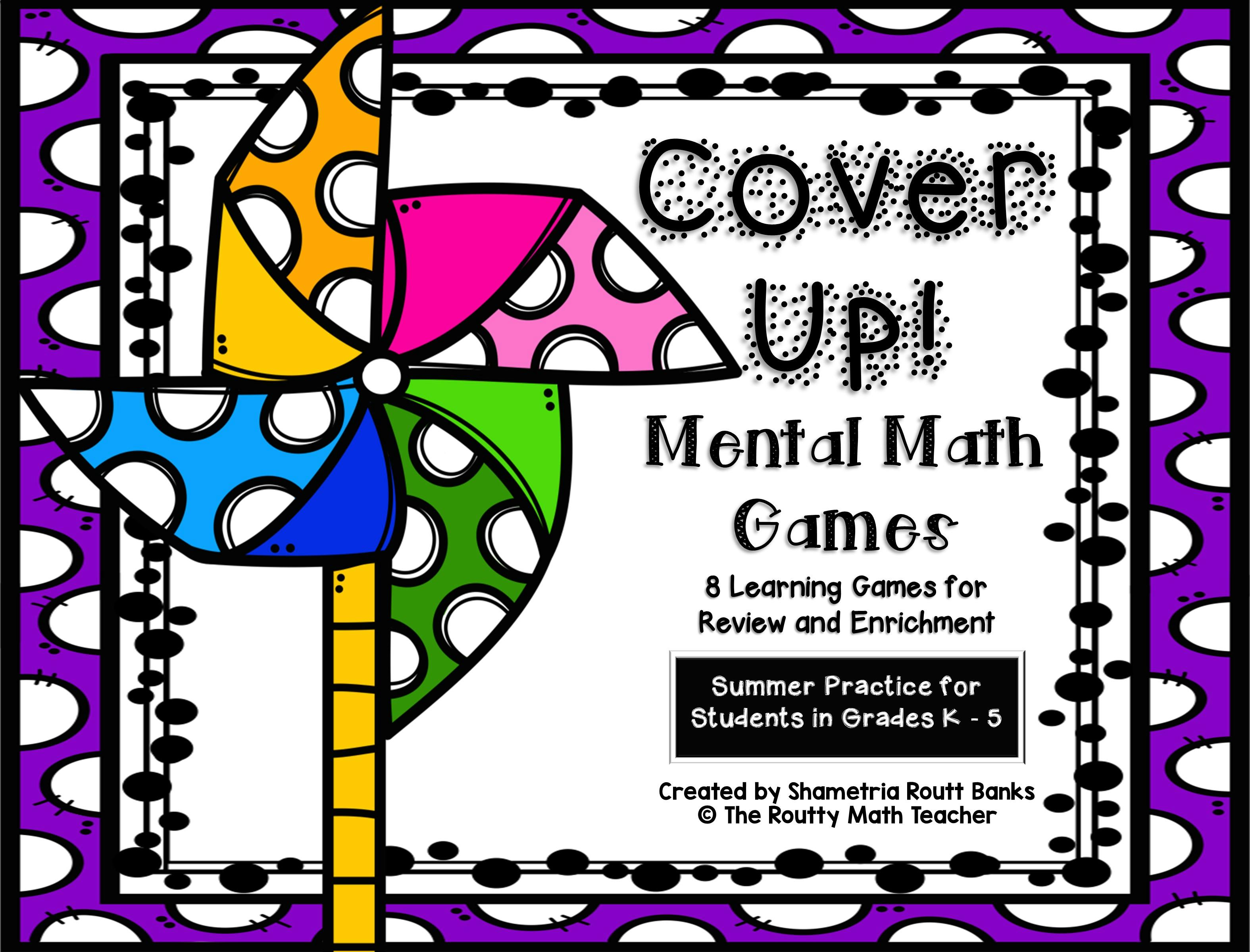 Grab your Cover Up Mental Math Games Pack!