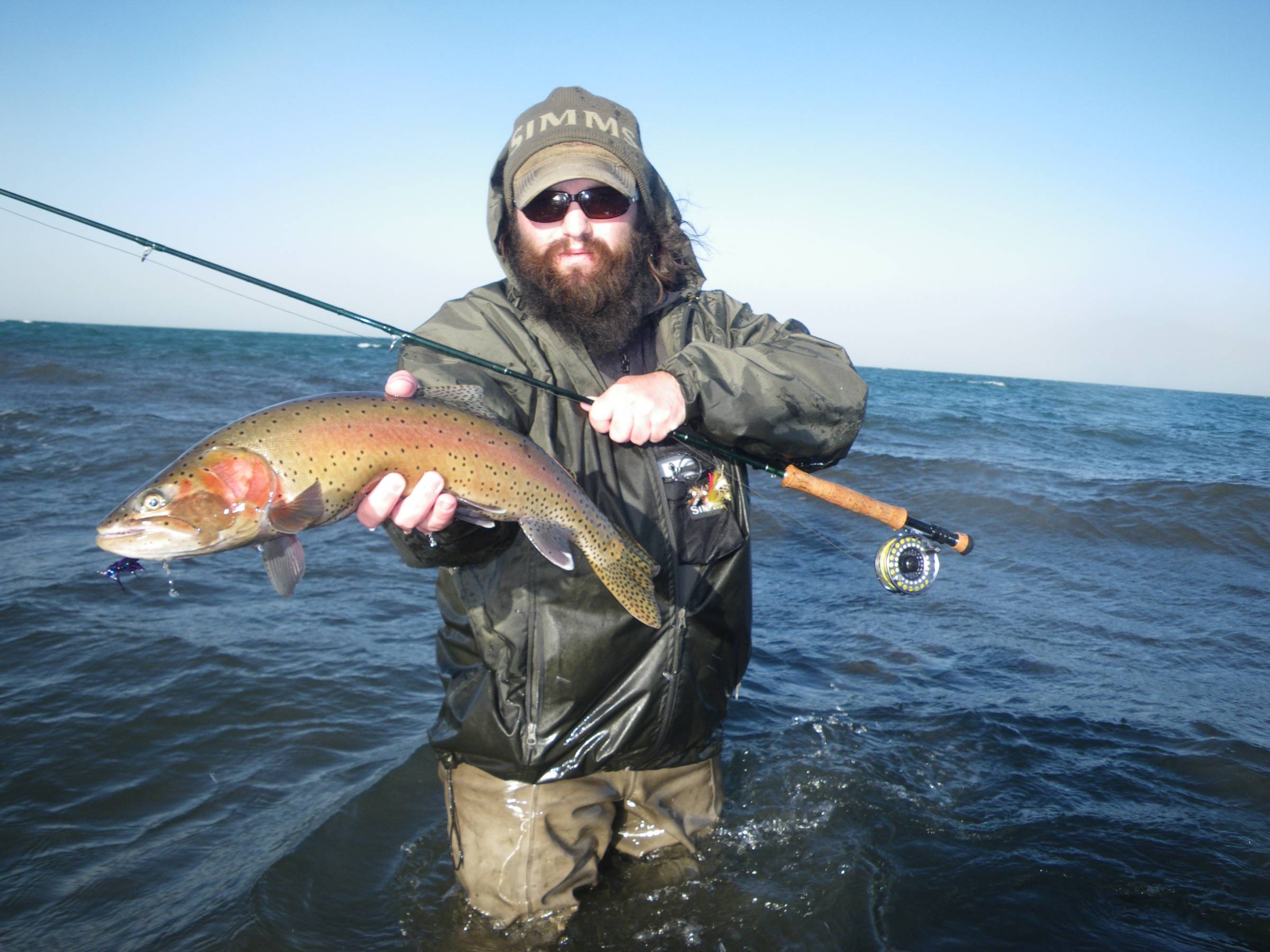 The old days fishing Pyramid Lake.
