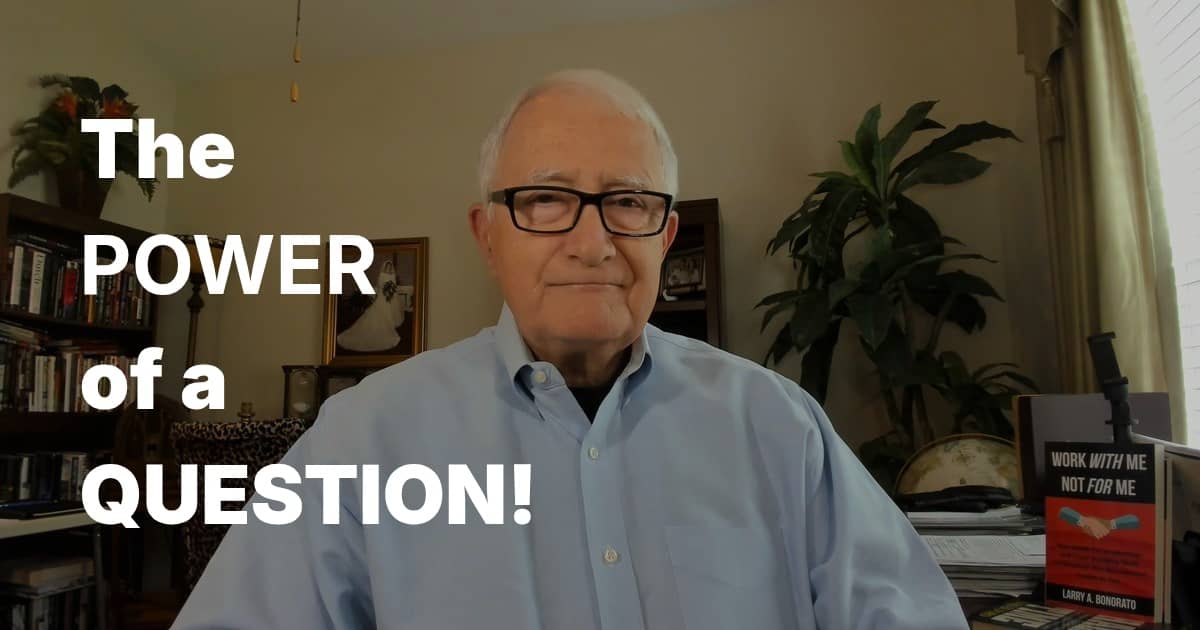 The moment you move from "for me" to "with me!"