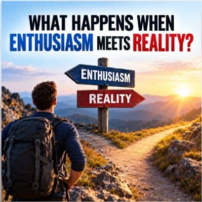 Enthusiasm gets you started. How you respond to setbacks determines how you will finish!