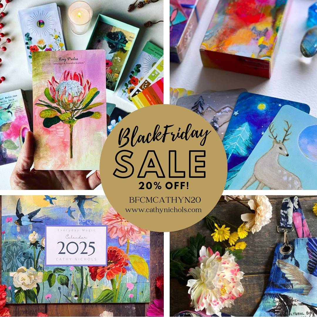 Happy Black Friday! Everything in my shop is 20% off today with the code BFCMCATHYN20. www.cathynichols.com.  #bfcmsale #cathynicholsart #joyofpaintingclass