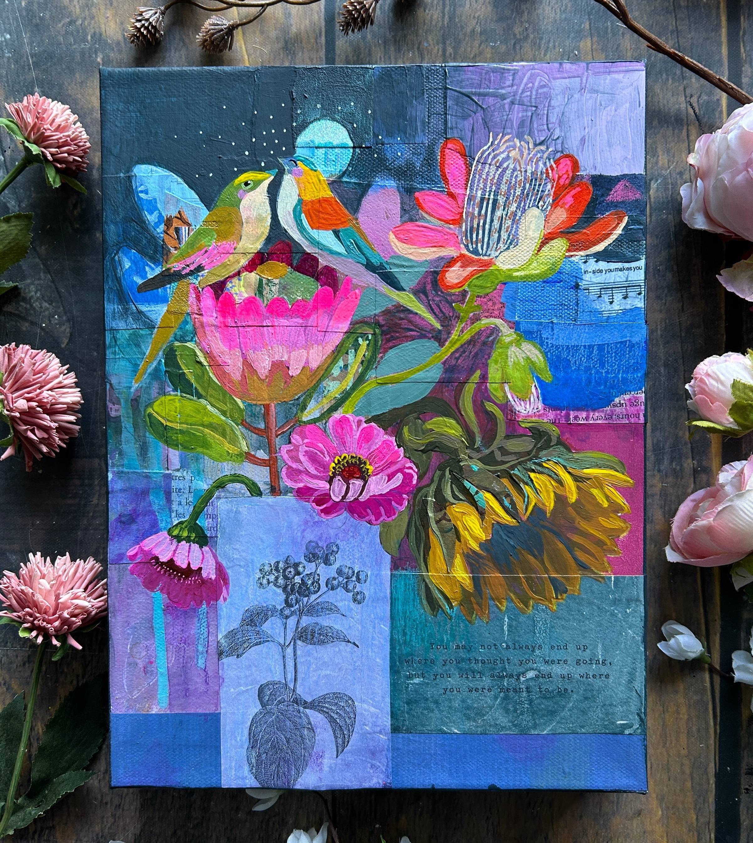 Lucky Star - Mixed Media Painting by Cathy Nichols