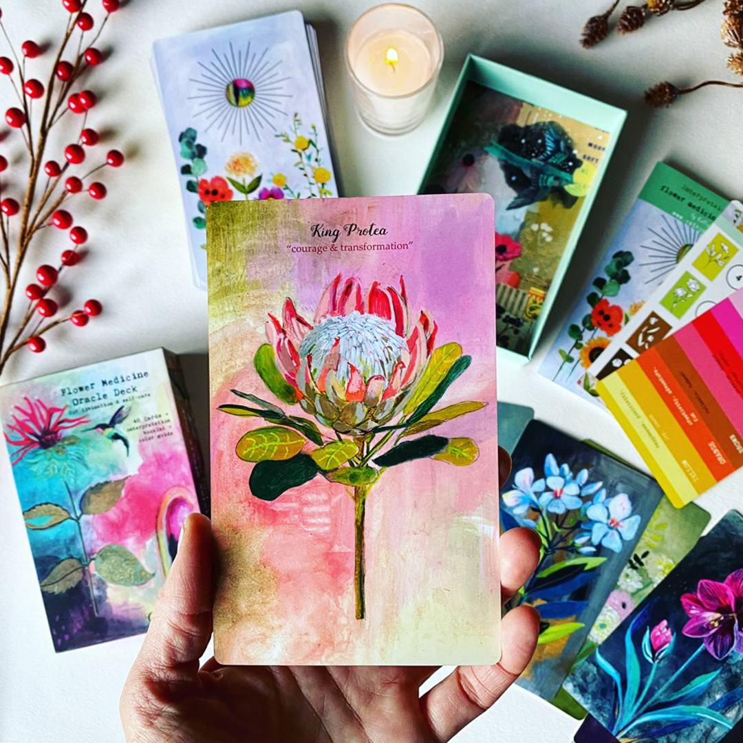 flower medicine oracle deck by cathy nichols