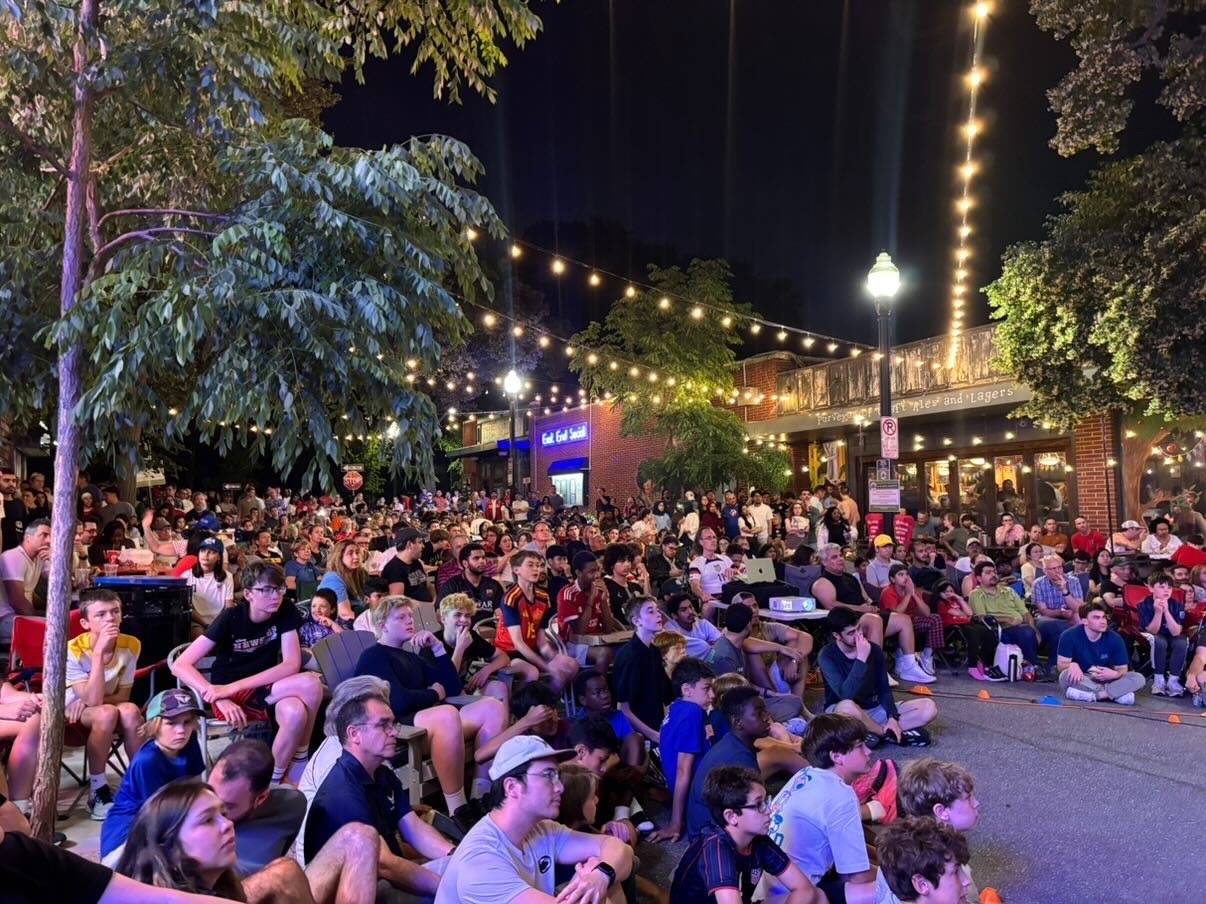 Recent World Cup watch party at East End Social community space in State College, Pennsylvania