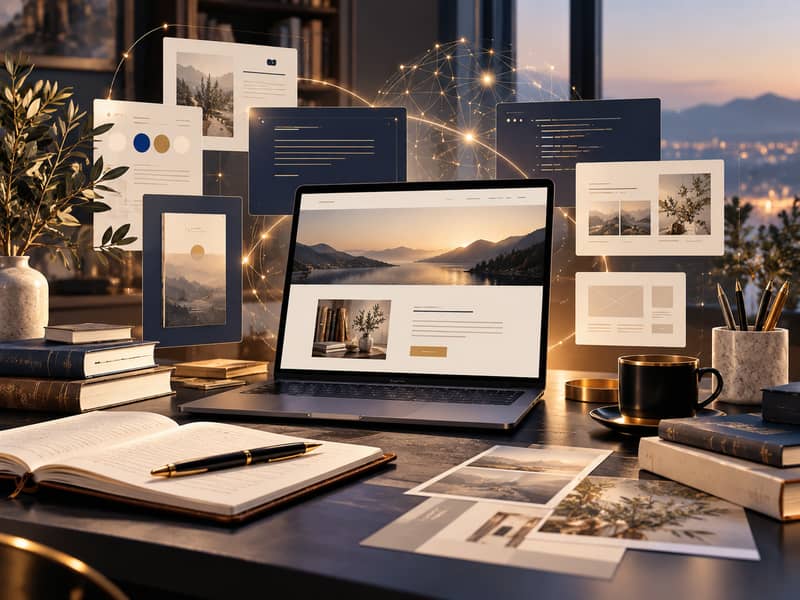 AI-assisted website design and human judgment