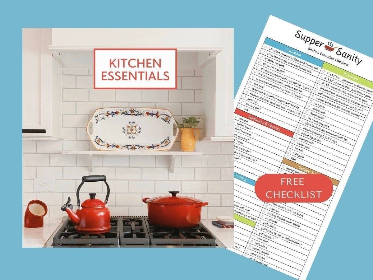 Kitchen Essential Checklist