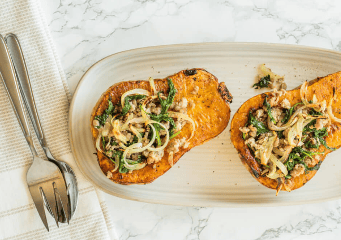 Sausage stuffed butternut squash