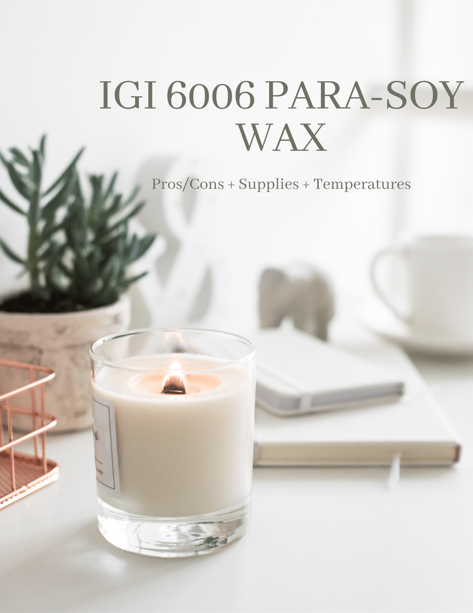 How To Make Candles Using IGI 6006 Para-Soy Wax