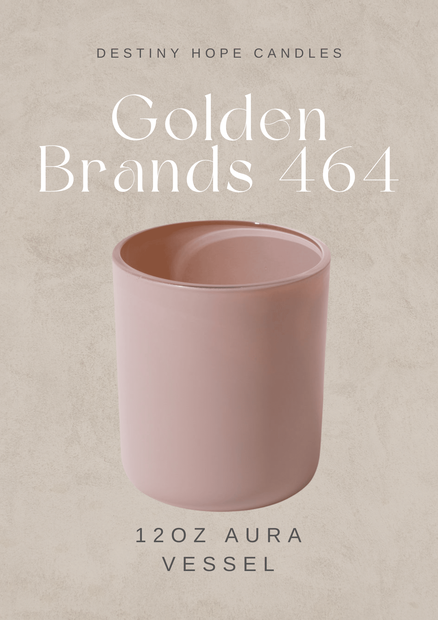 Golden Brand 464 Soy Wax 12oz Aura Candle (1 Wick) Recipe